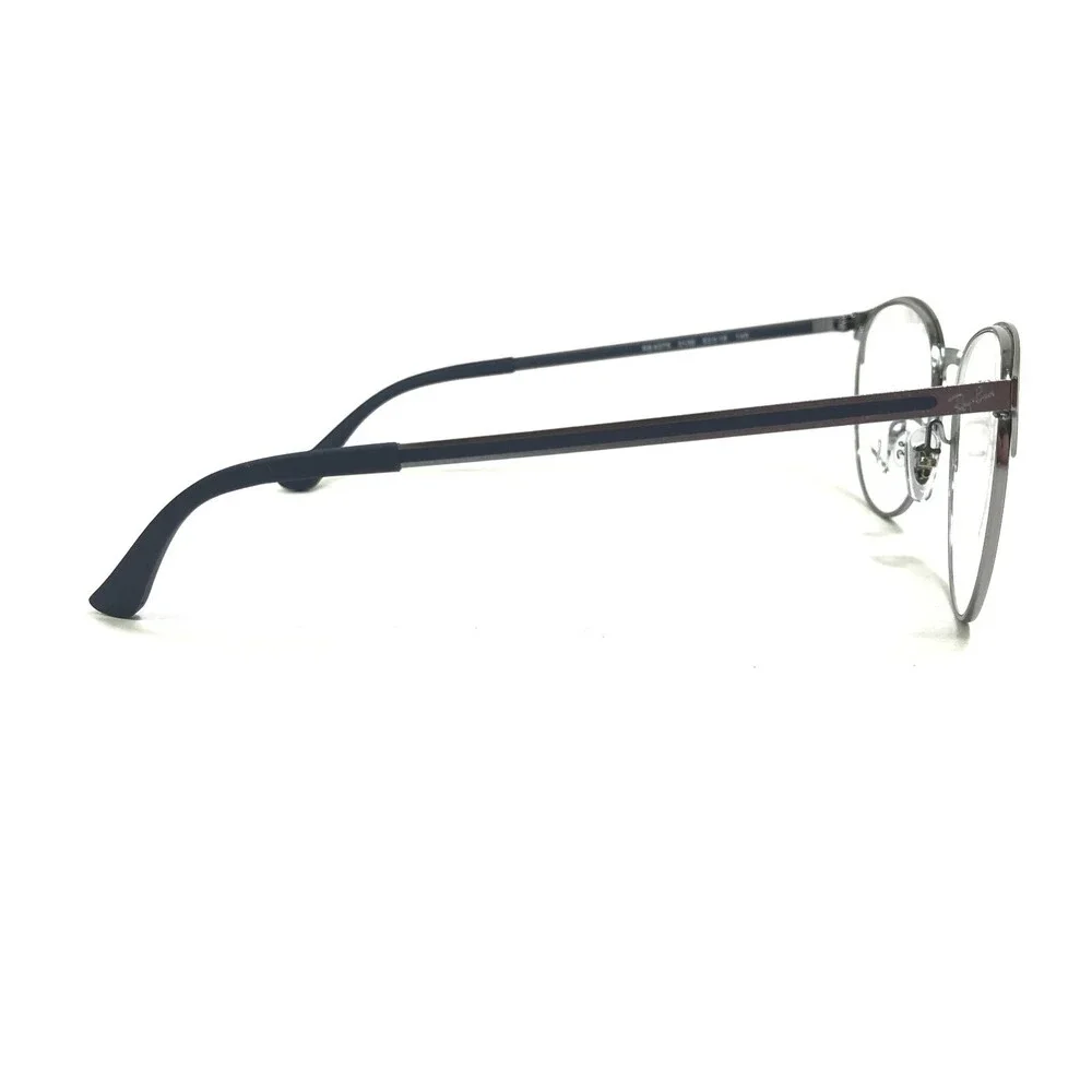 Ray-Ban Eyeglasses Frames RB6375 3135 Navy Blue Gray Round Full Rim 53-18-145